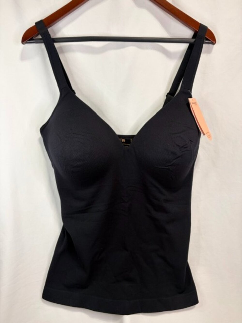 Shapermint Essentials Sweetheart Built-In Bra Shaper Cami Black 2XL NWT